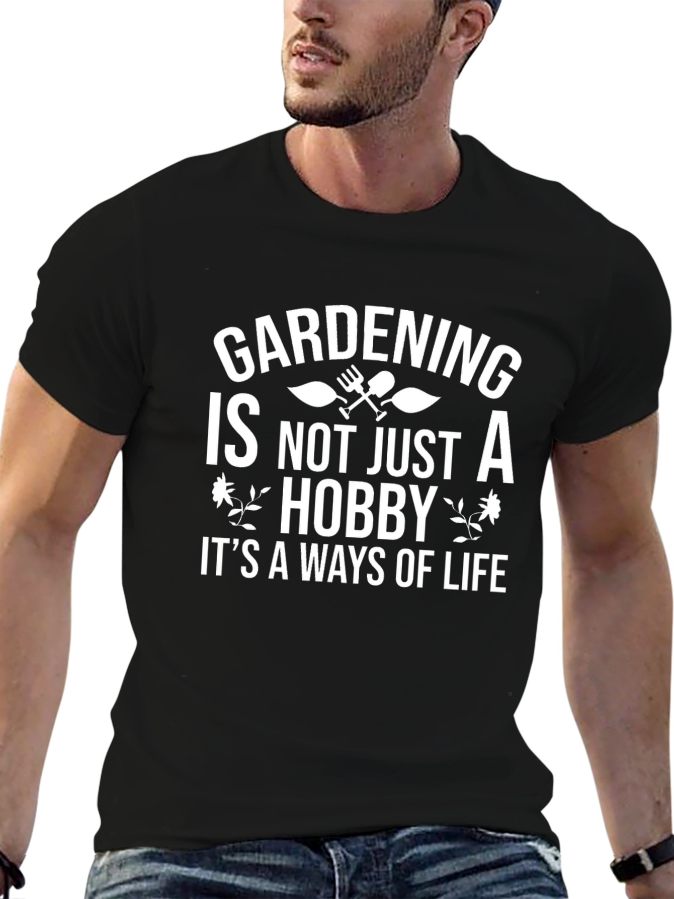 Gardening Lifestyle Graphic Tee - Black