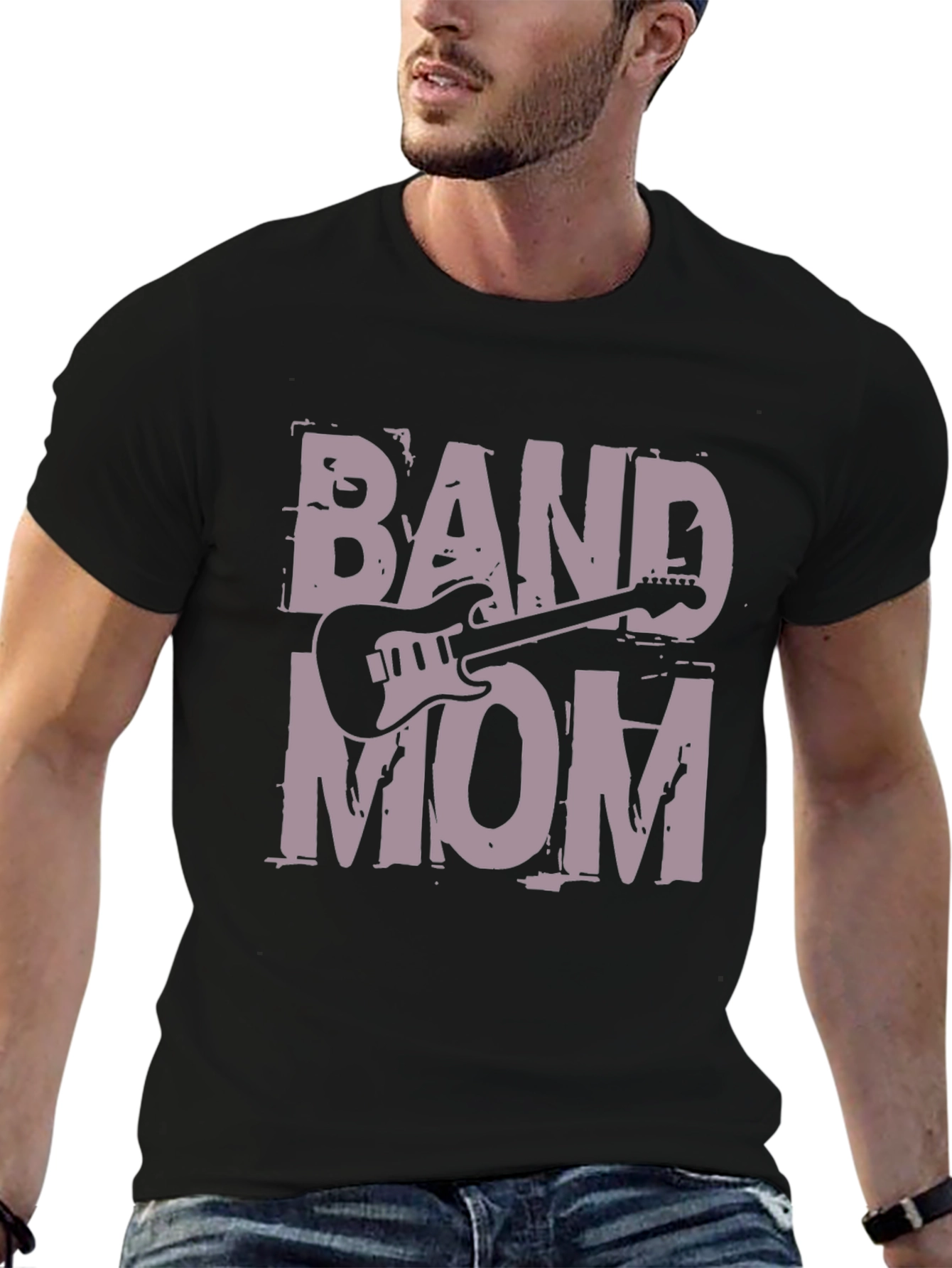 Band Mom Guitar T-Shirt - Rocking Style