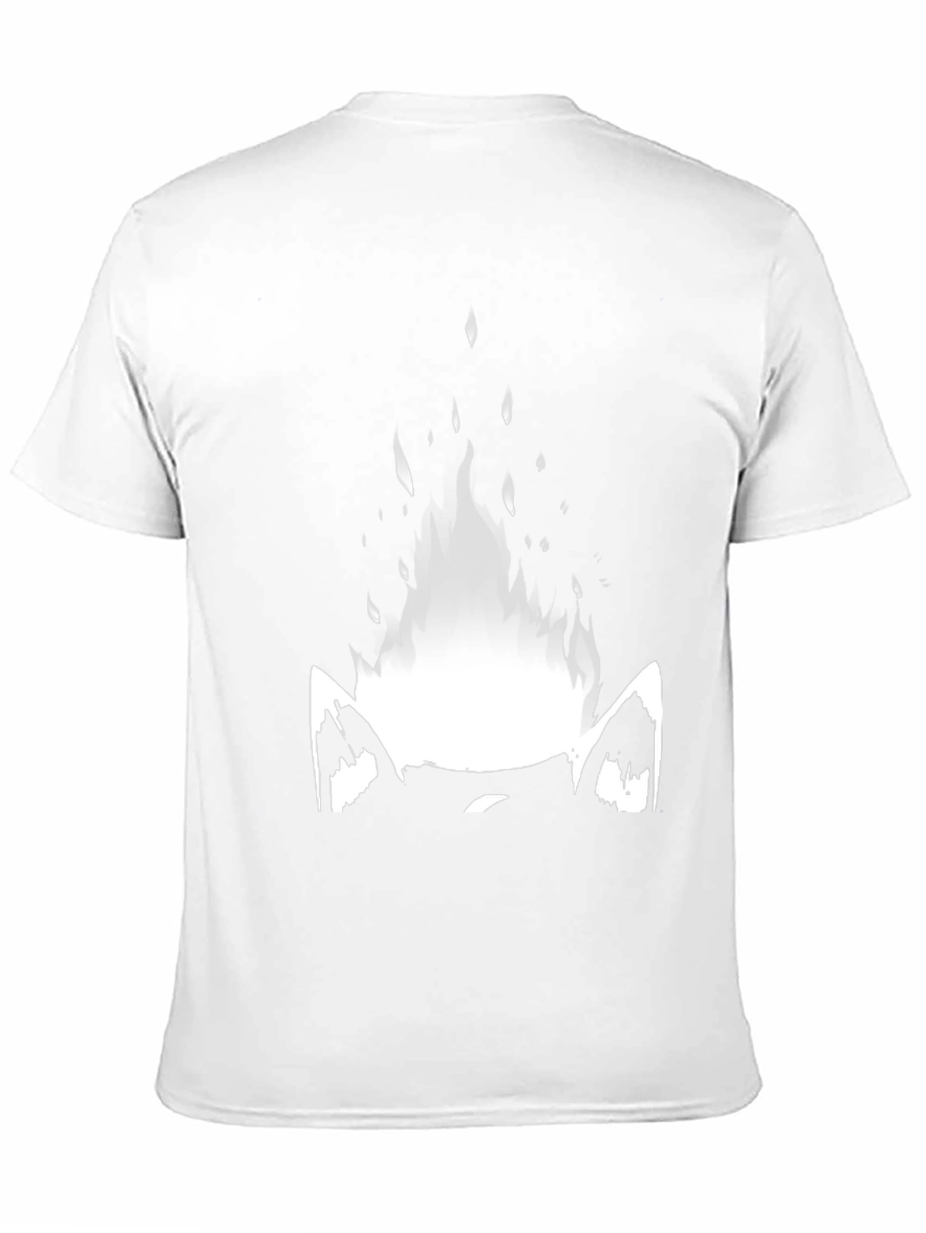 Mystic Cat Flame Graphic Tee - Black