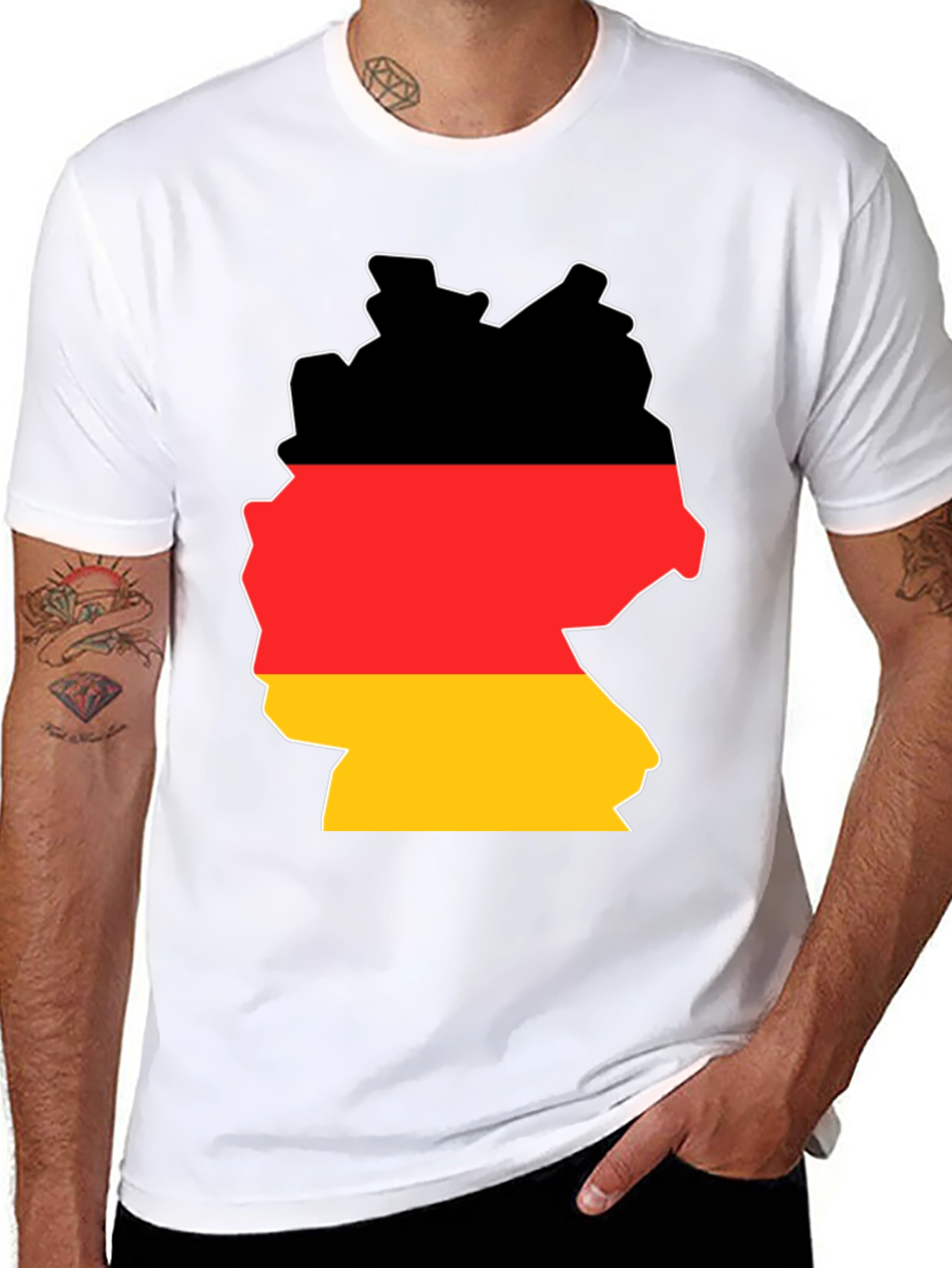 Germany Flag Map T-Shirt