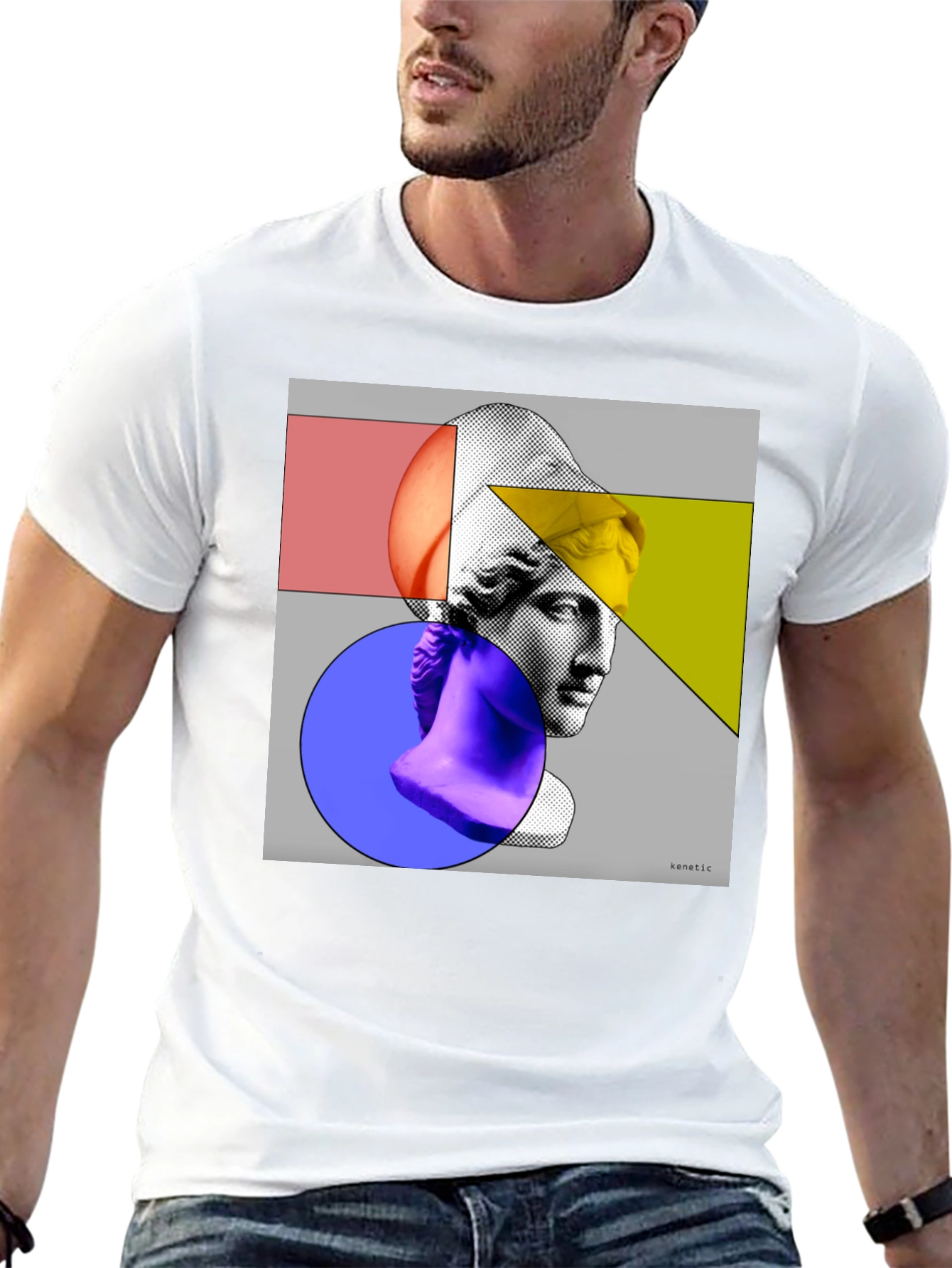 Abstract Art Apollo Black Graphic Tee