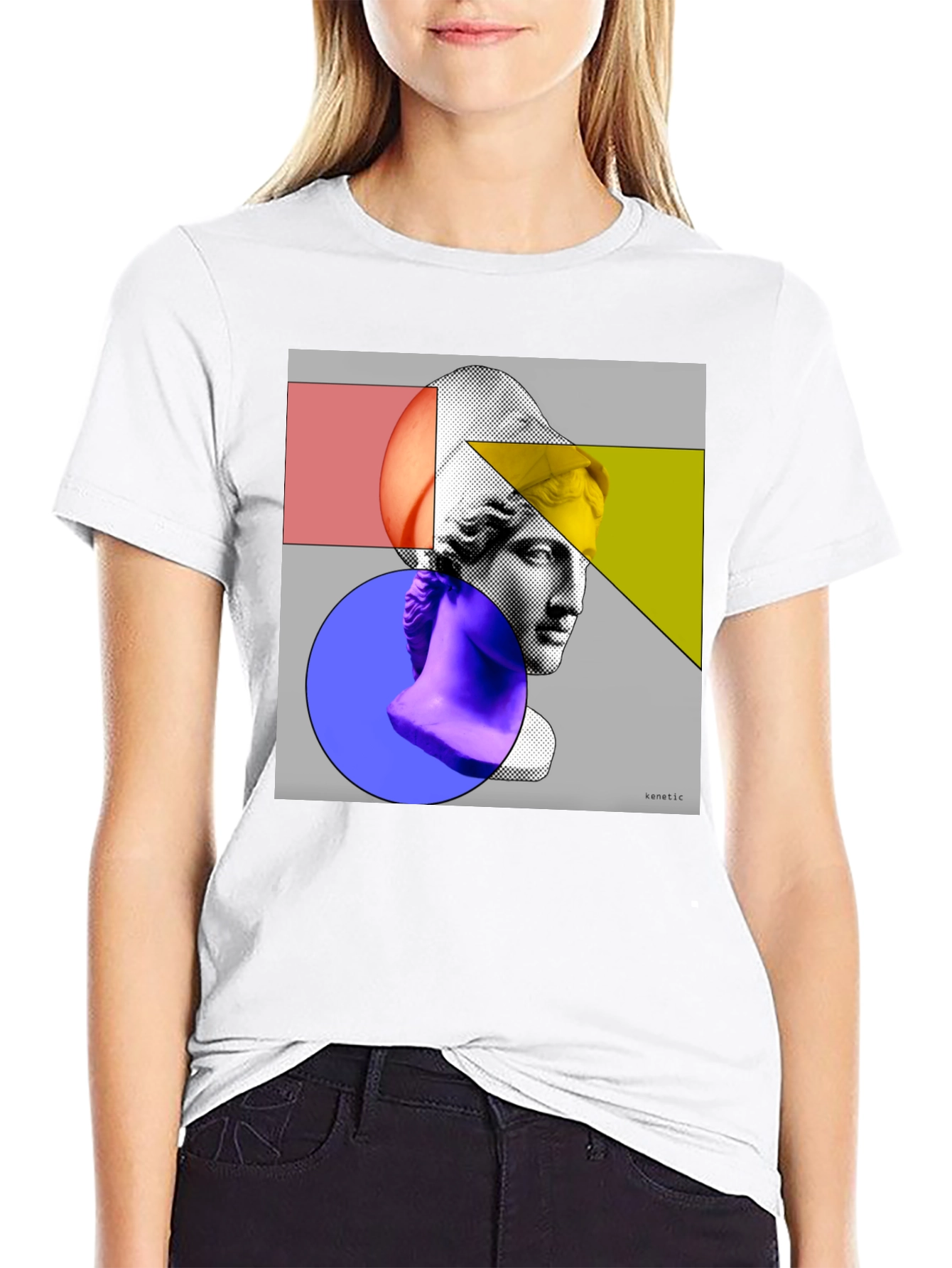 Abstract Art Apollo Black Graphic Tee