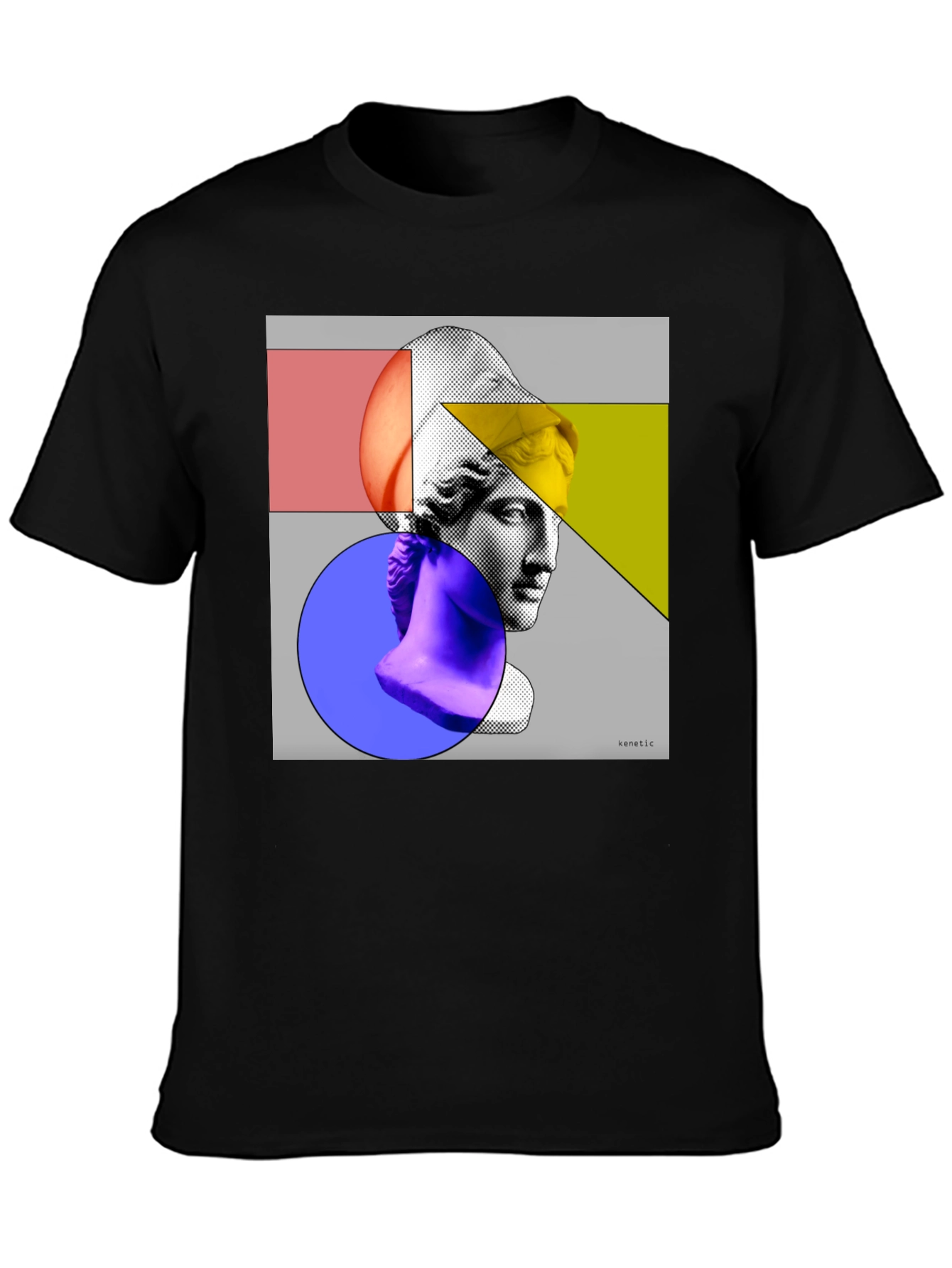 Abstract Art Apollo Black Graphic Tee