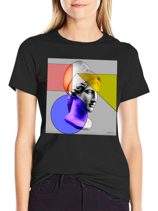 Abstract Art Apollo Black Graphic Tee
