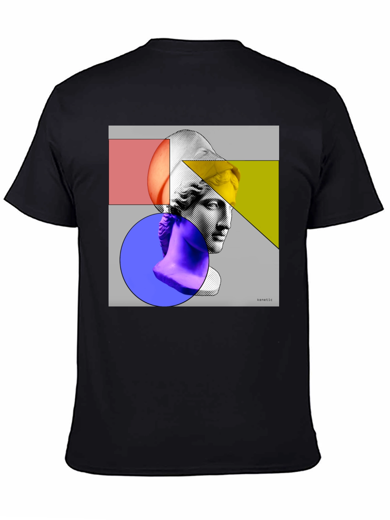 Abstract Art Apollo Black Graphic Tee