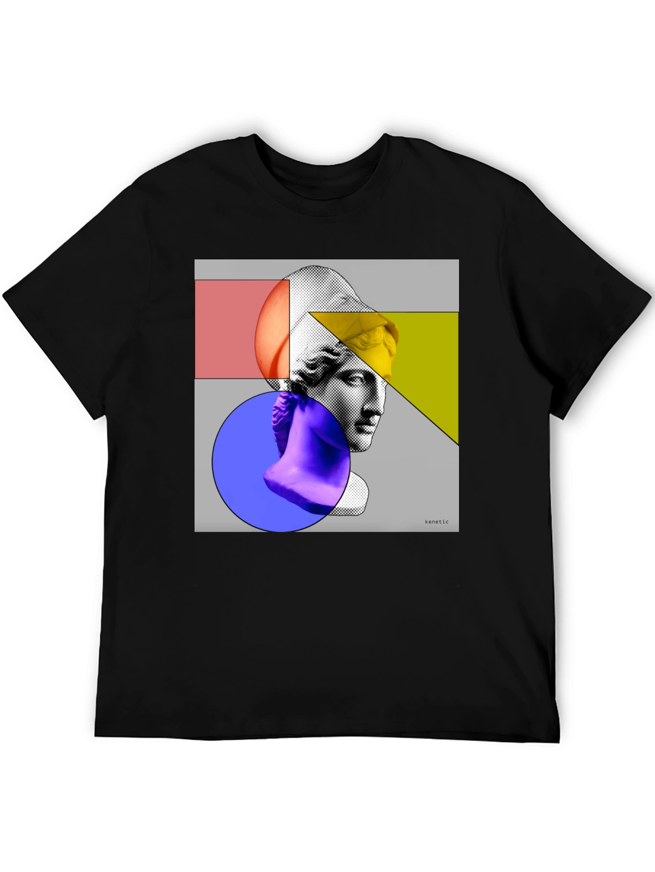 Abstract Art Apollo Black Graphic Tee