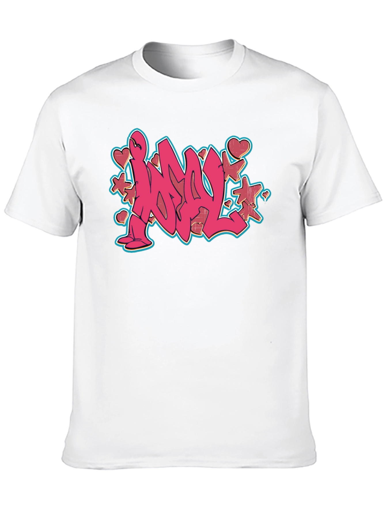 Graffiti Style Black T-Shirt