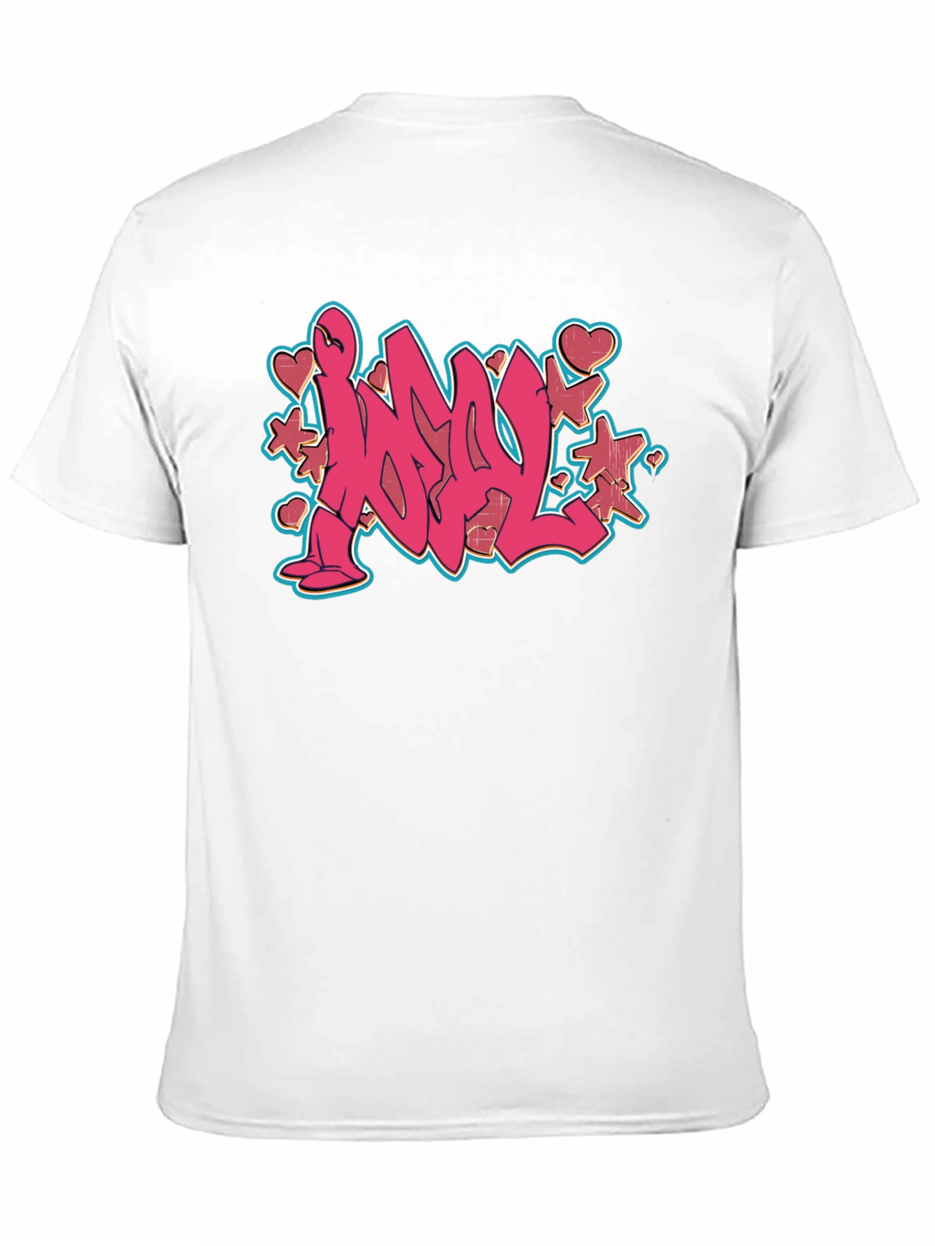 Graffiti Style Black T-Shirt