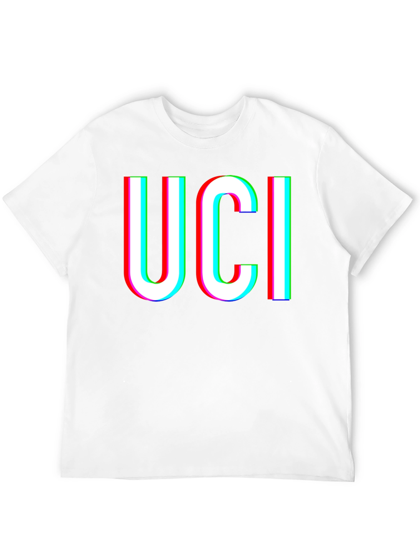 UCI Glitch Graphic Black T-Shirt