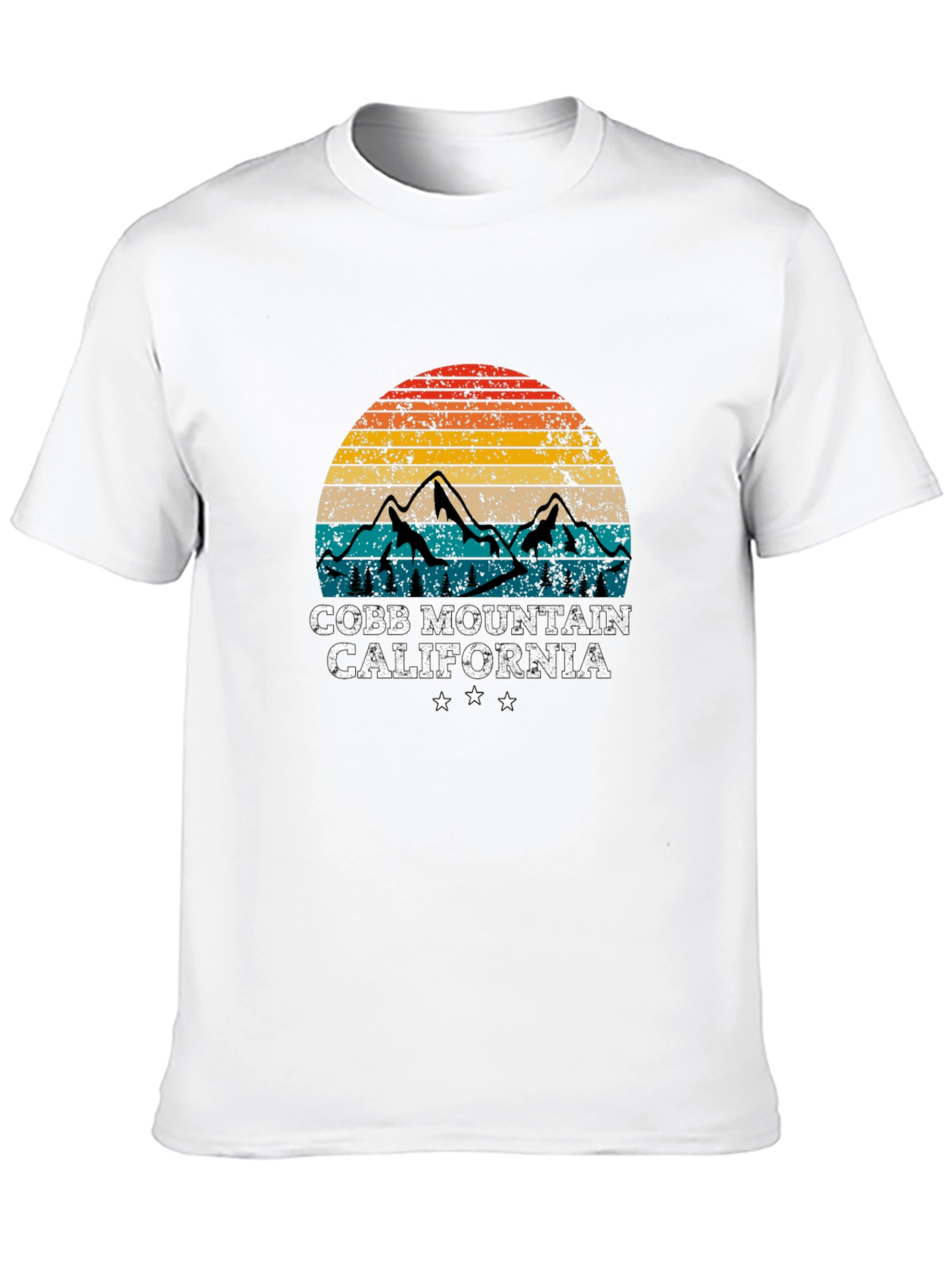 Cobb Mountain California Retro Graphic T-Shirt