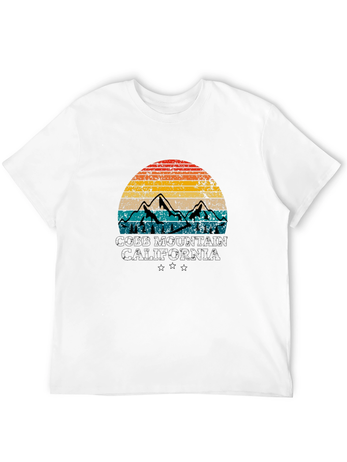 Cobb Mountain California Retro Graphic T-Shirt