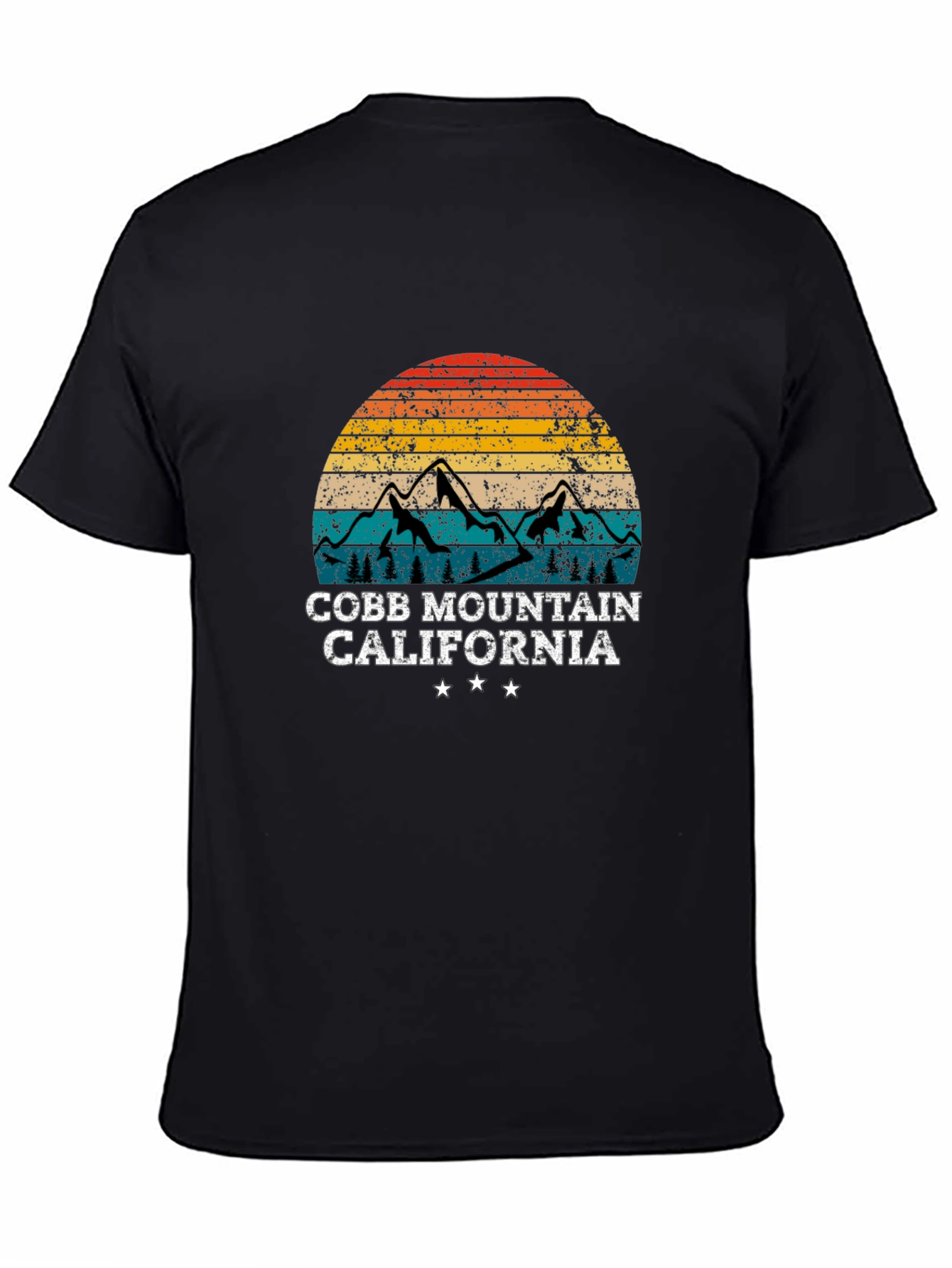Cobb Mountain California Retro Graphic T-Shirt