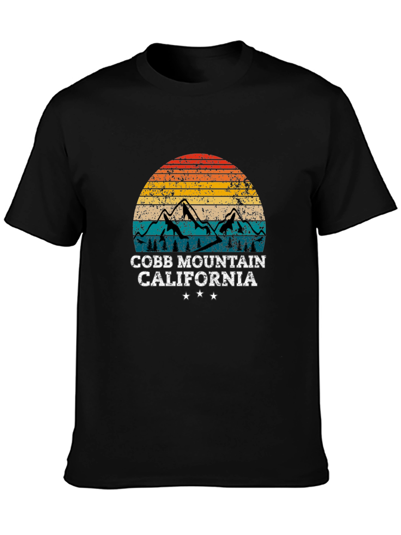 Cobb Mountain California Retro Graphic T-Shirt