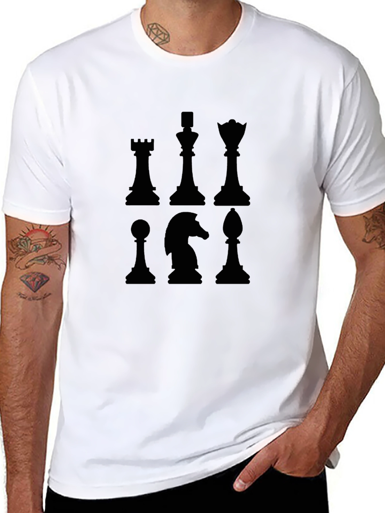Chess Piece Graphic T-Shirt - Stylish & Unique Tee