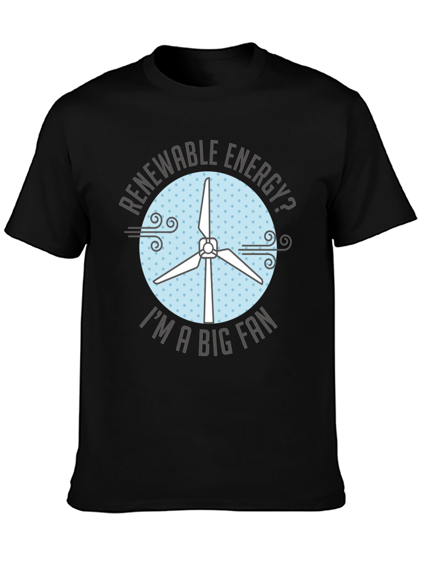 Renewable Energy Fan T-Shirt - Eco-Friendly Design
