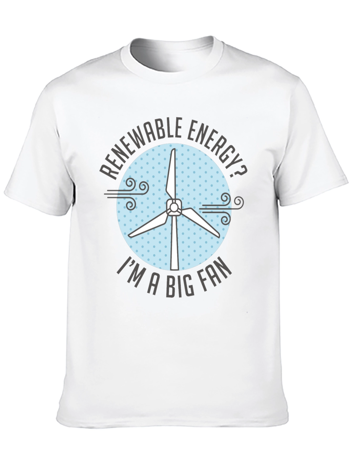 Renewable Energy Fan T-Shirt - Eco-Friendly Design