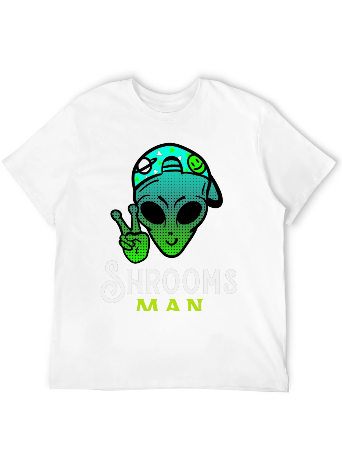 Shrooms Man Alien Graphic Tee