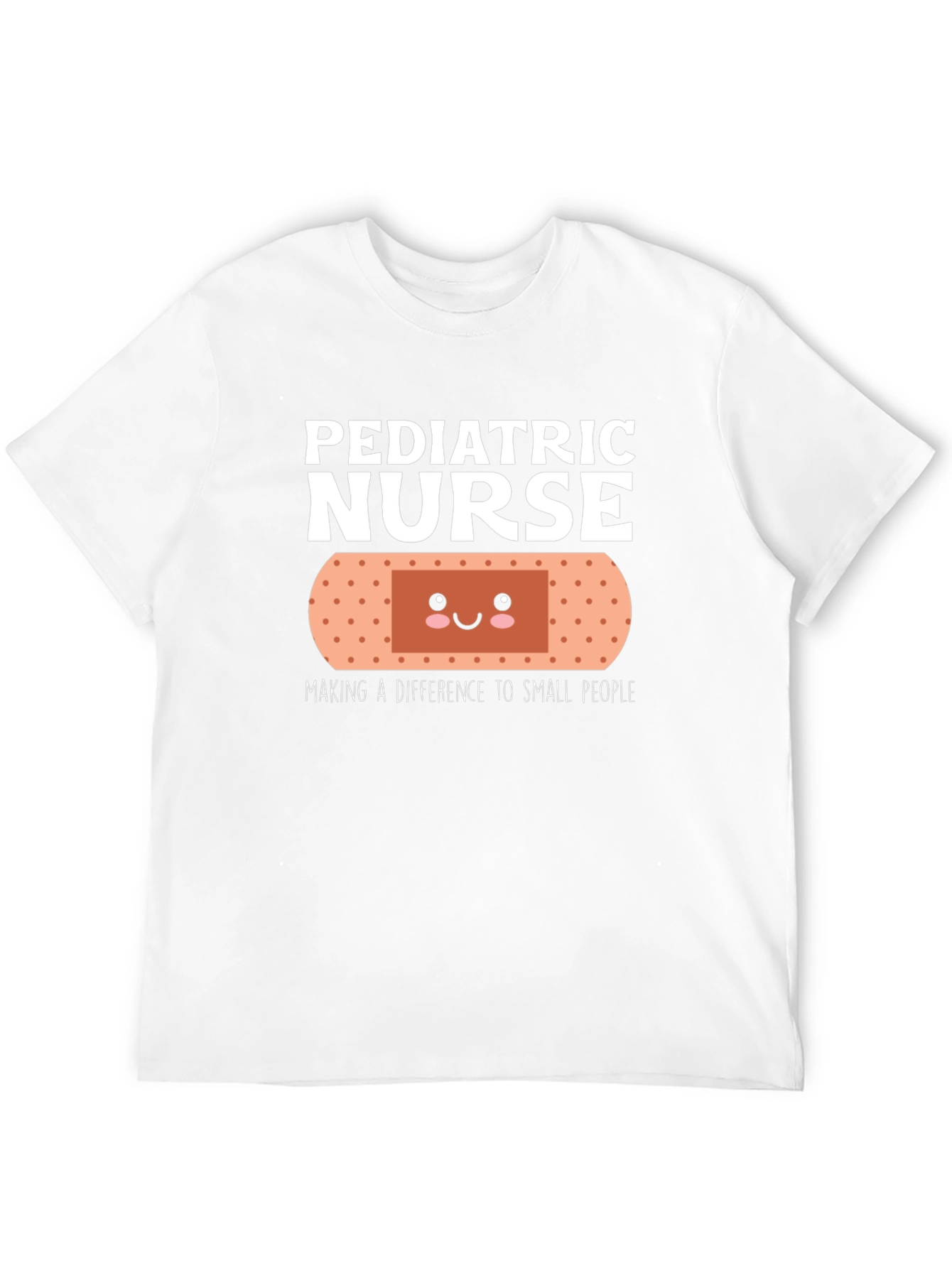 Pediatric Nurse T-Shirt Cute Bandage Design