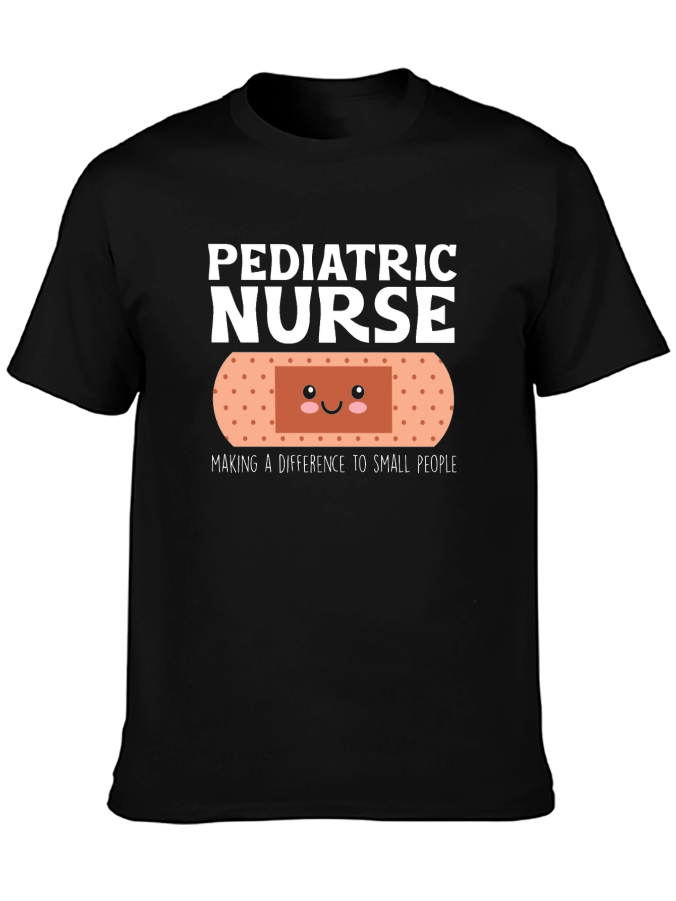 Pediatric Nurse T-Shirt Cute Bandage Design