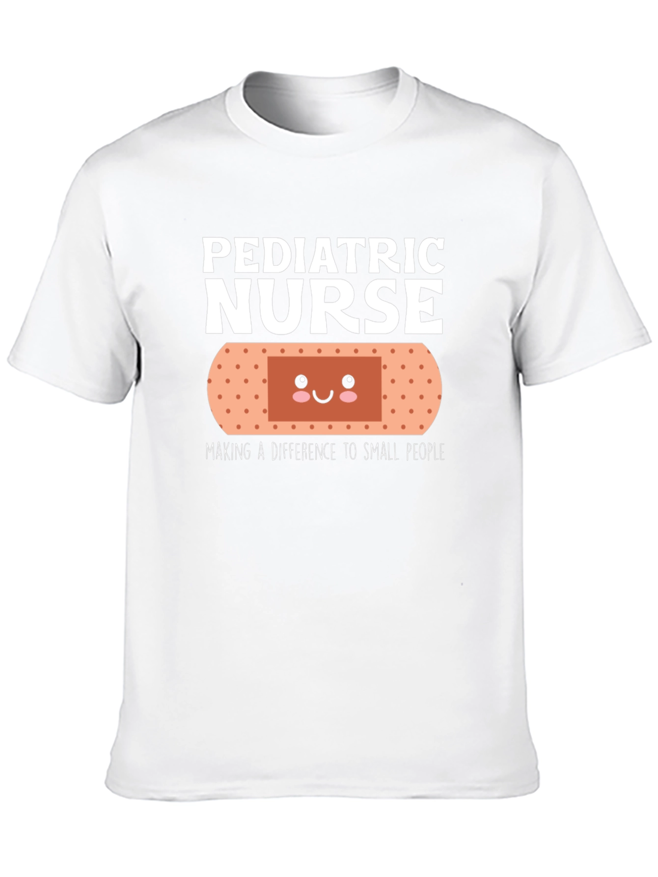 Pediatric Nurse T-Shirt Cute Bandage Design