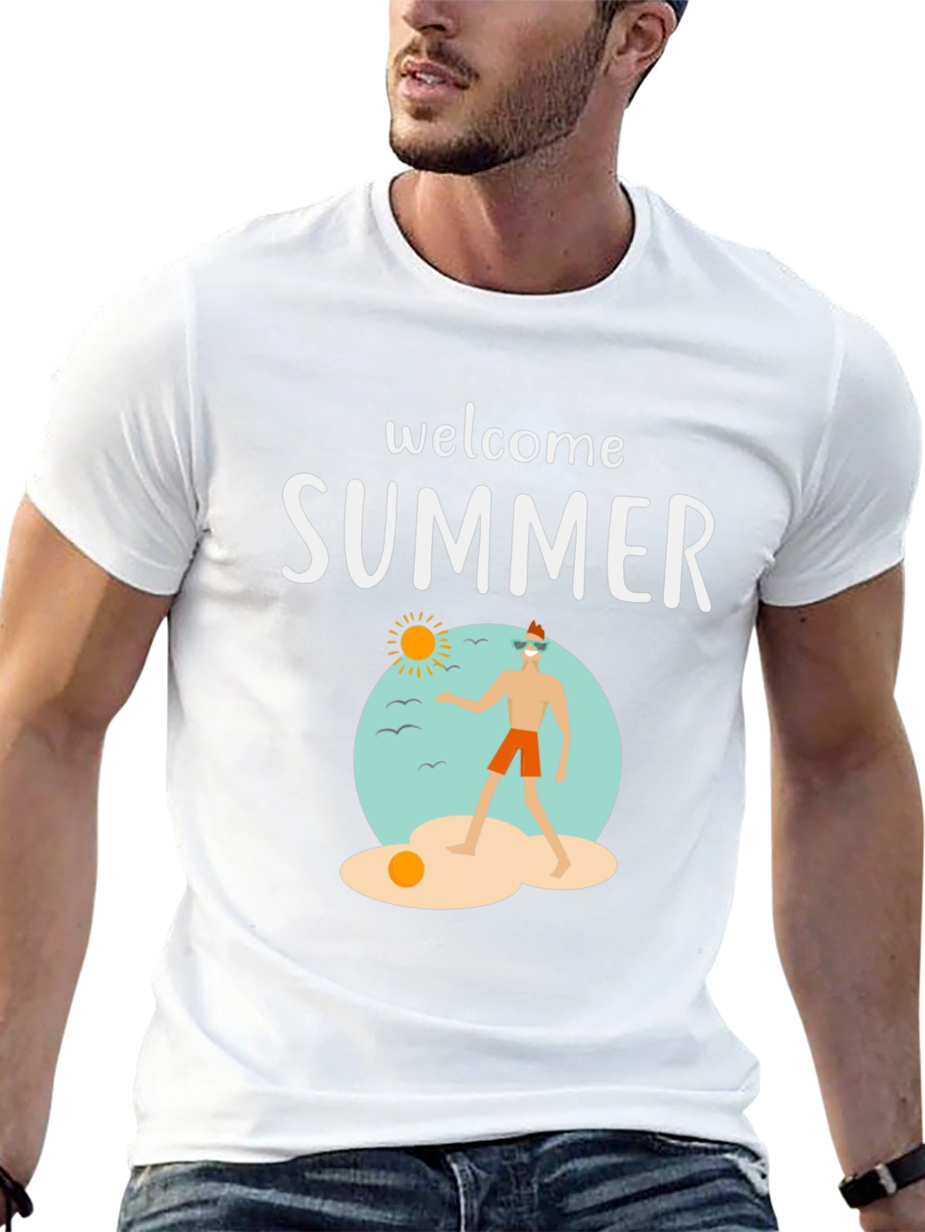 Welcome Summer Graphic T-Shirt