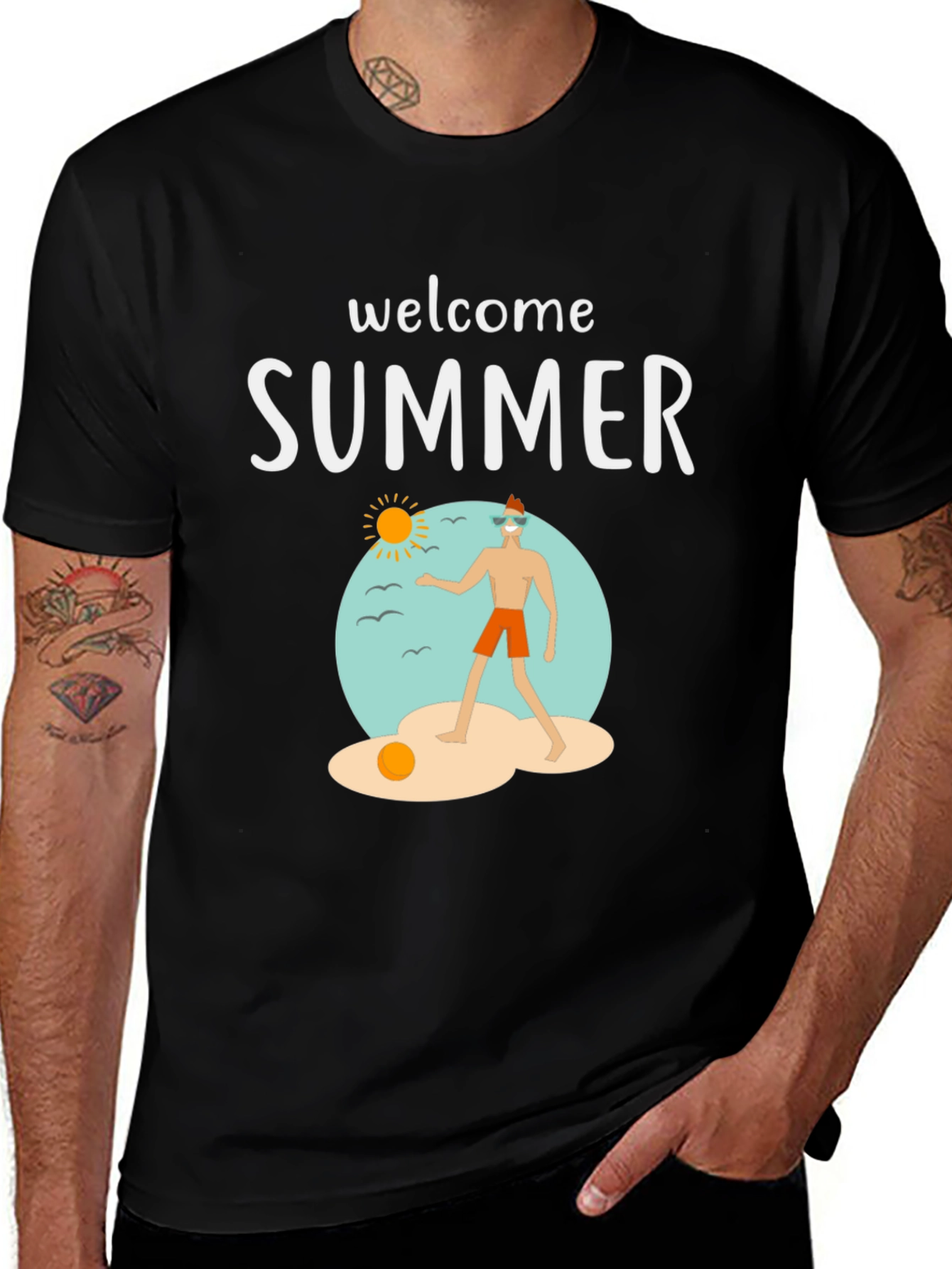 Welcome Summer Graphic T-Shirt