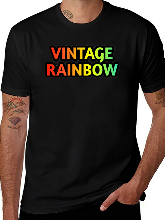 Vintage Rainbow Graphic T-Shirt