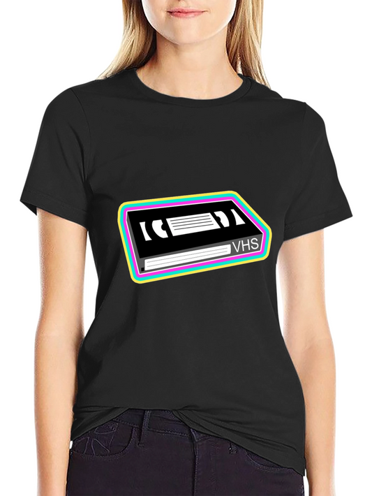 Retro VHS Tape Graphic Tee - Nostalgic 80s/90s Style T-Shirt