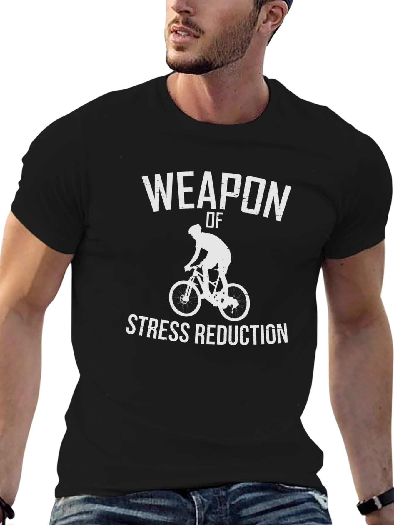 Weapon of Stress Reduction Biking T-Shirt