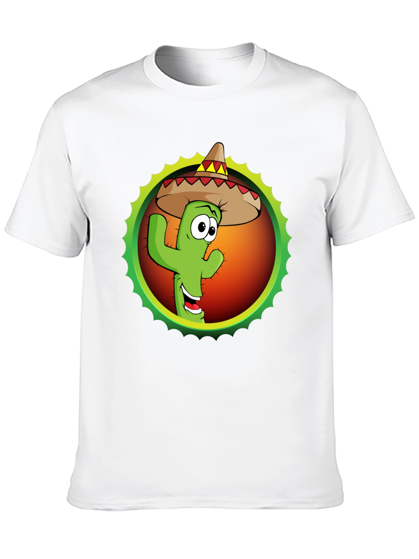 Cactus Sombrero Graphic T-Shirt