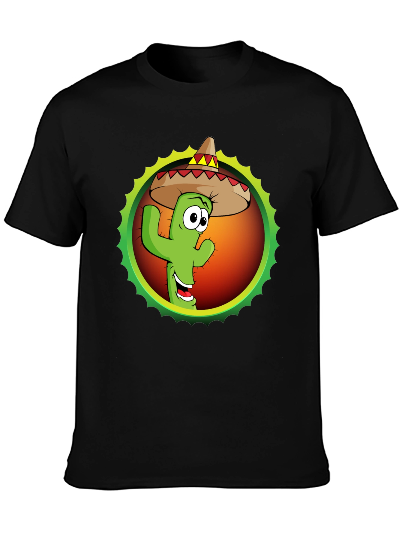 Cactus Sombrero Graphic T-Shirt
