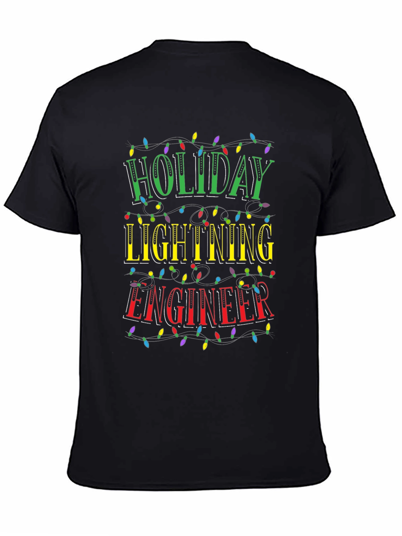 Holiday Lighting Engineer Graphic Tee - Christmas Lights Design