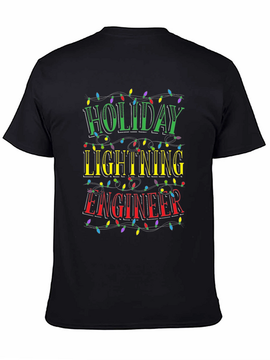 Holiday Lighting Engineer Graphic Tee - Christmas Lights Design