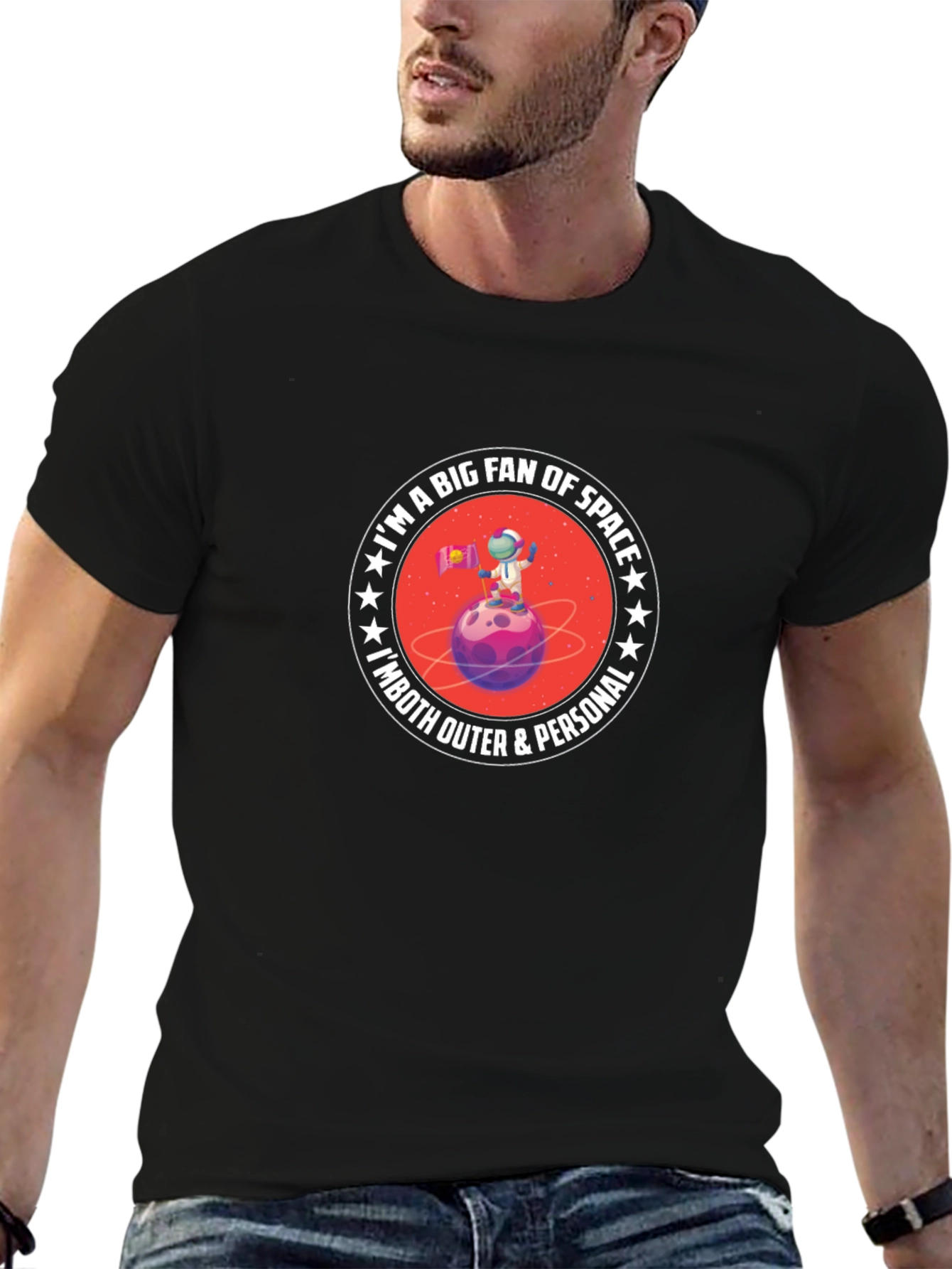 Space Fan T-Shirt: Outer & Personal Astronaut Tee