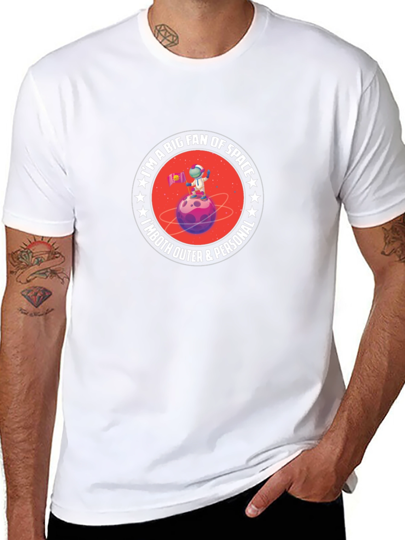 Space Fan T-Shirt: Outer & Personal Astronaut Tee