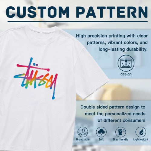 Stussy Big Logo Tee - 100% Cotton 200g - S to 3XL (Check Color Options)