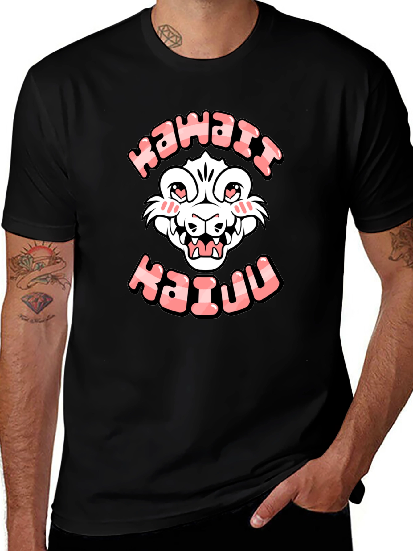 Kawaii Kaiju Black T-Shirt - Graphic Tee