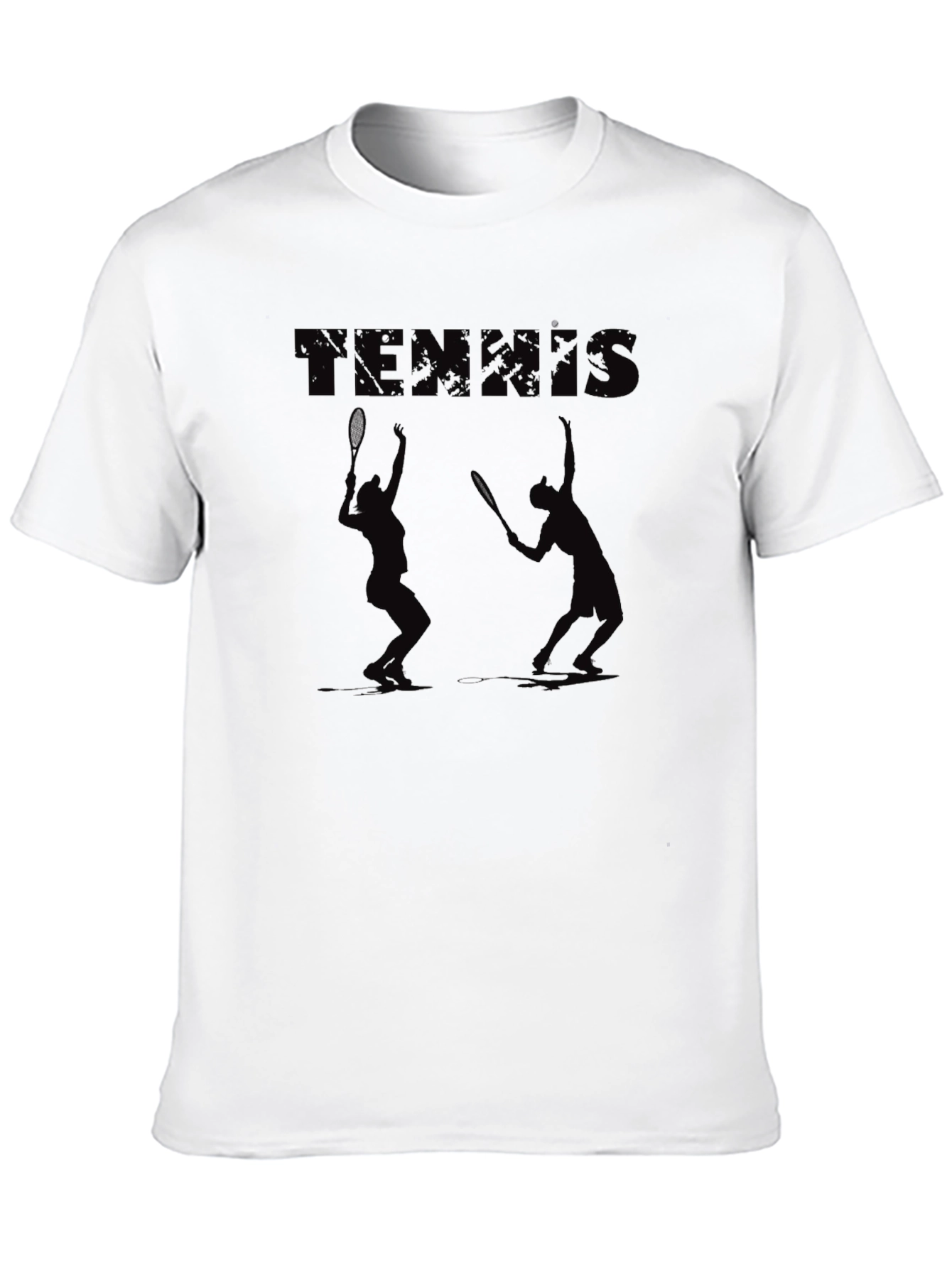 Tennis Graphic Black Tee