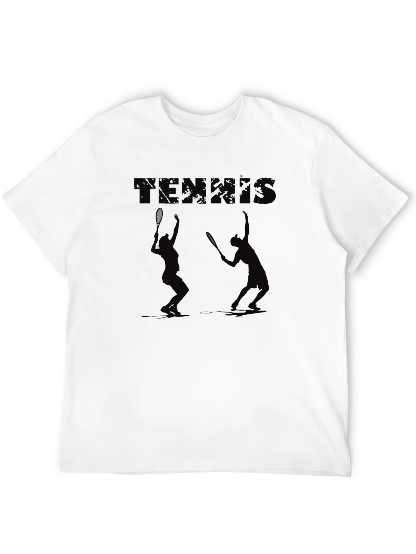 Tennis Graphic Black Tee