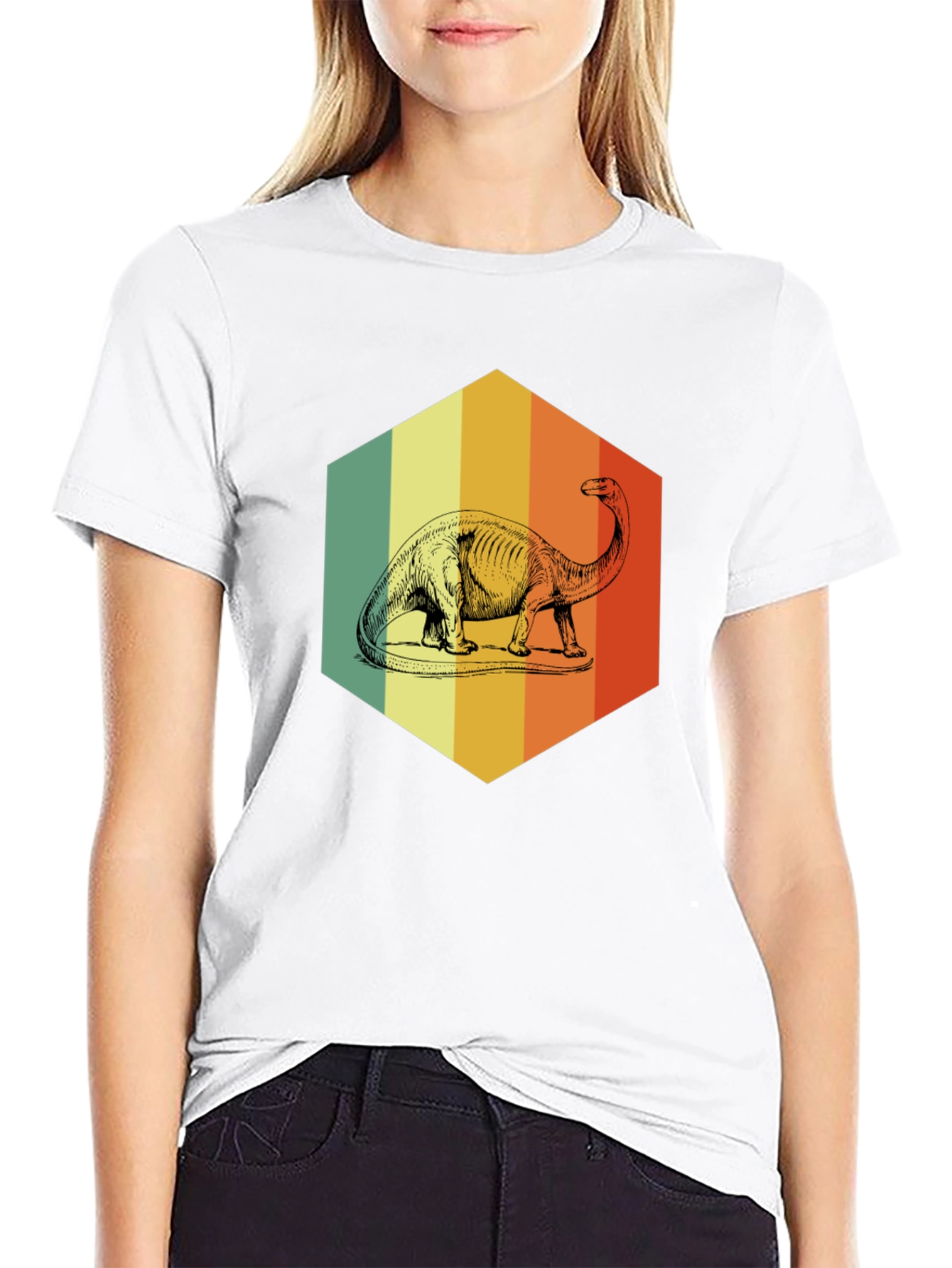 Retro Dinosaur Graphic T-Shirt