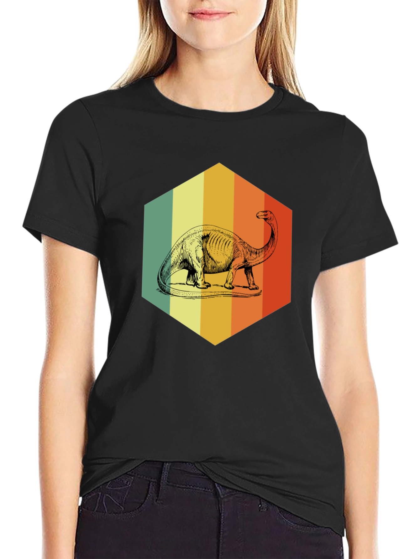 Retro Dinosaur Graphic T-Shirt