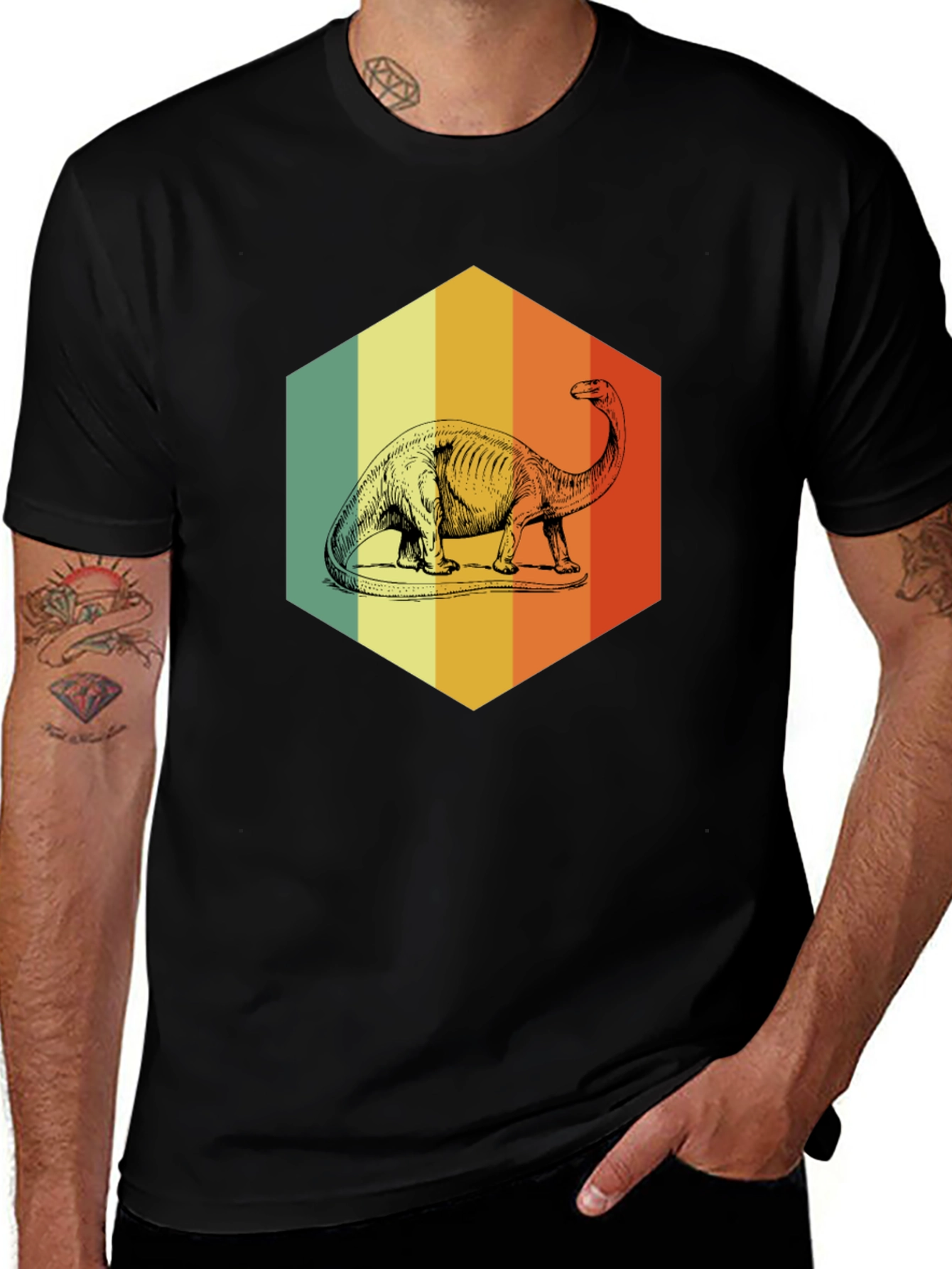 Retro Dinosaur Graphic T-Shirt