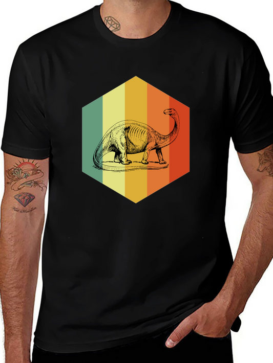 Retro Dinosaur Graphic T-Shirt