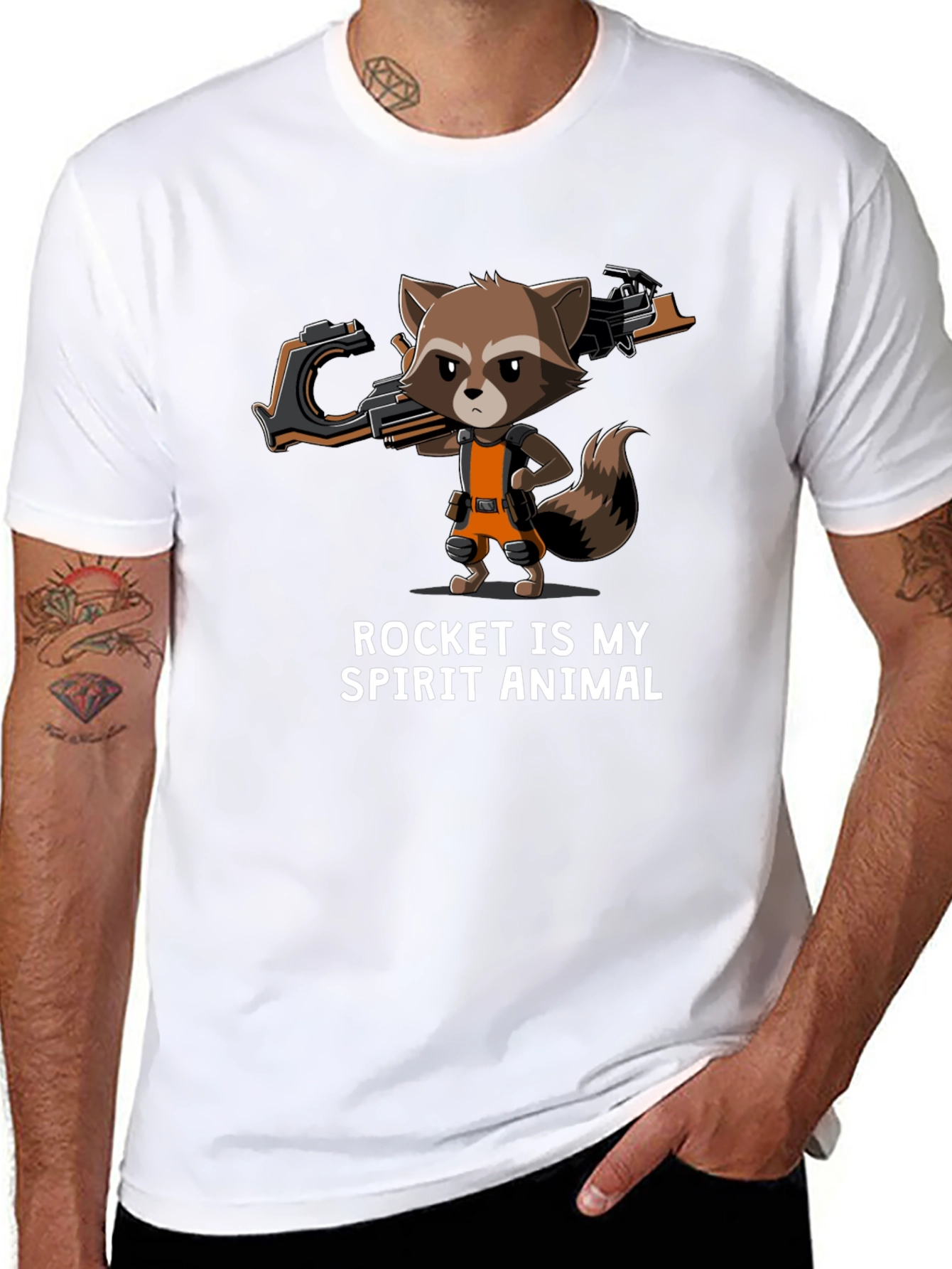 Rocket Raccoon Spirit Animal T-Shirt