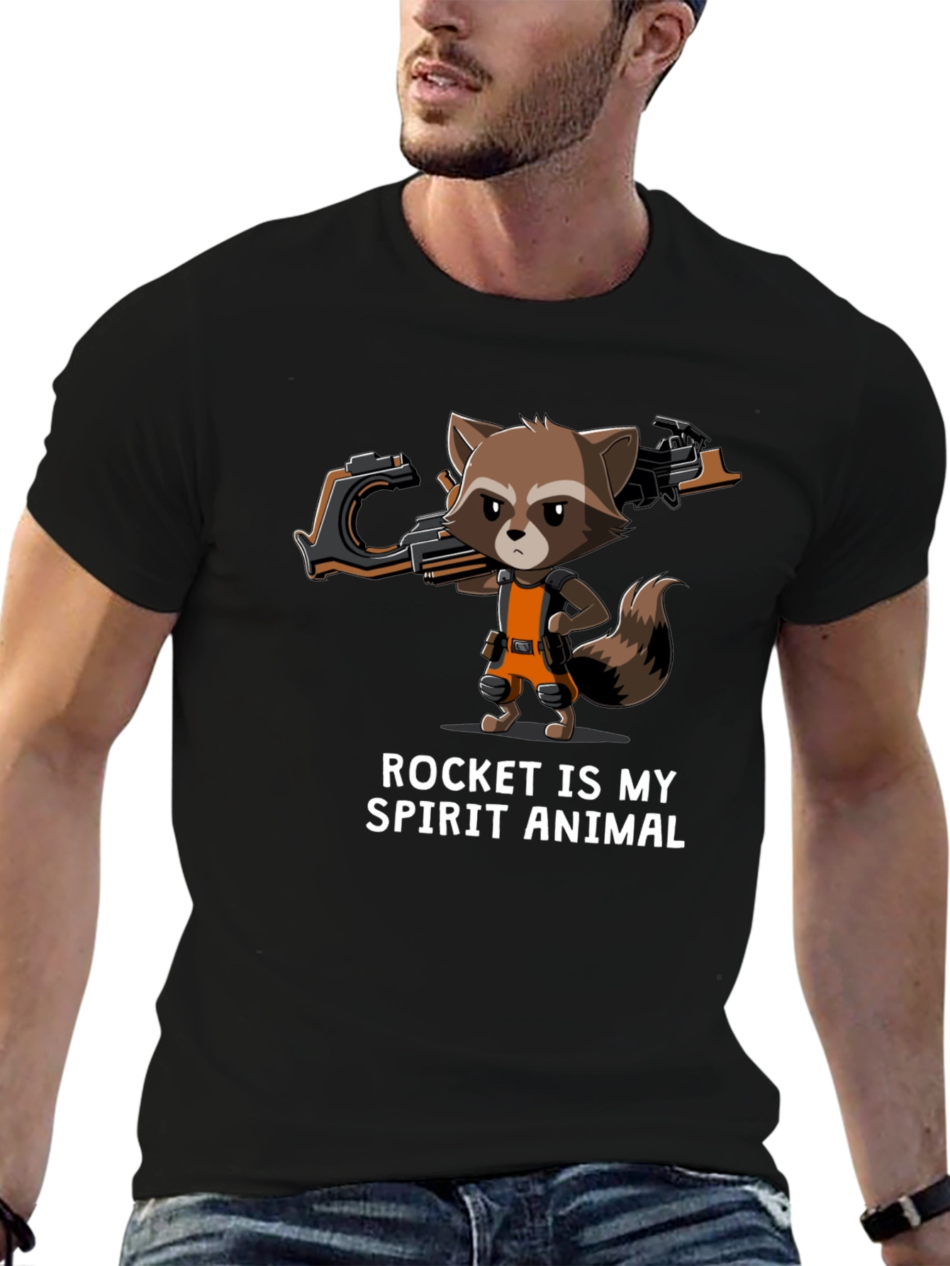 Rocket Raccoon Spirit Animal T-Shirt