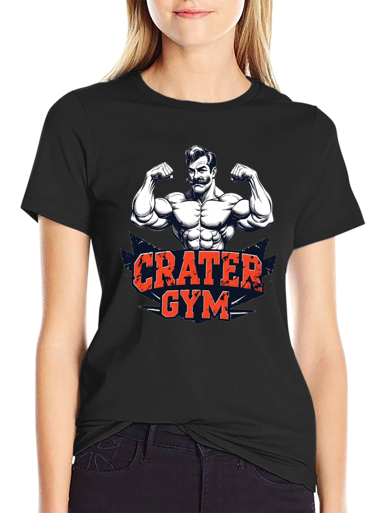 Crater Gym Black Graphic Tee
