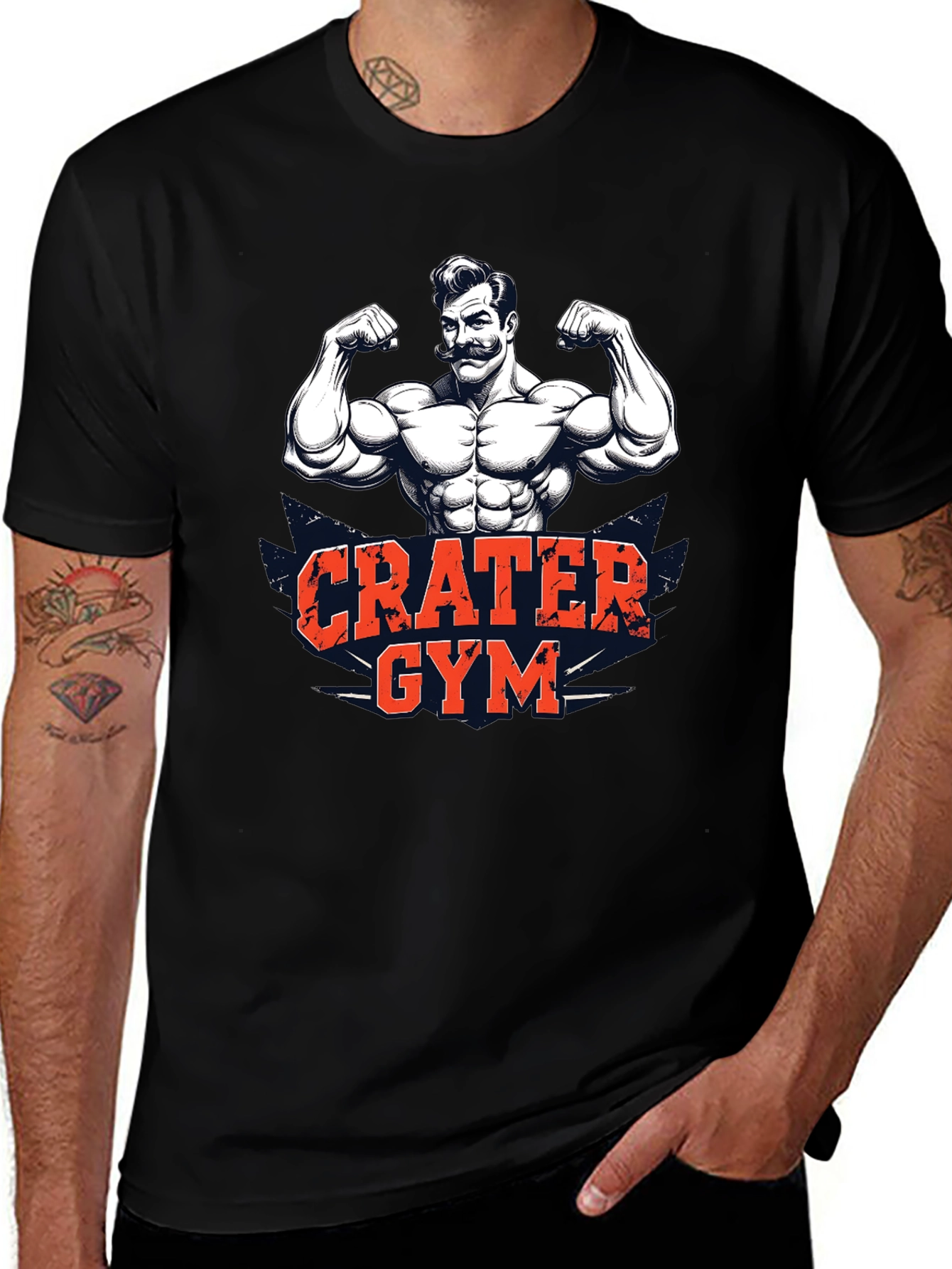 Crater Gym Black Graphic Tee