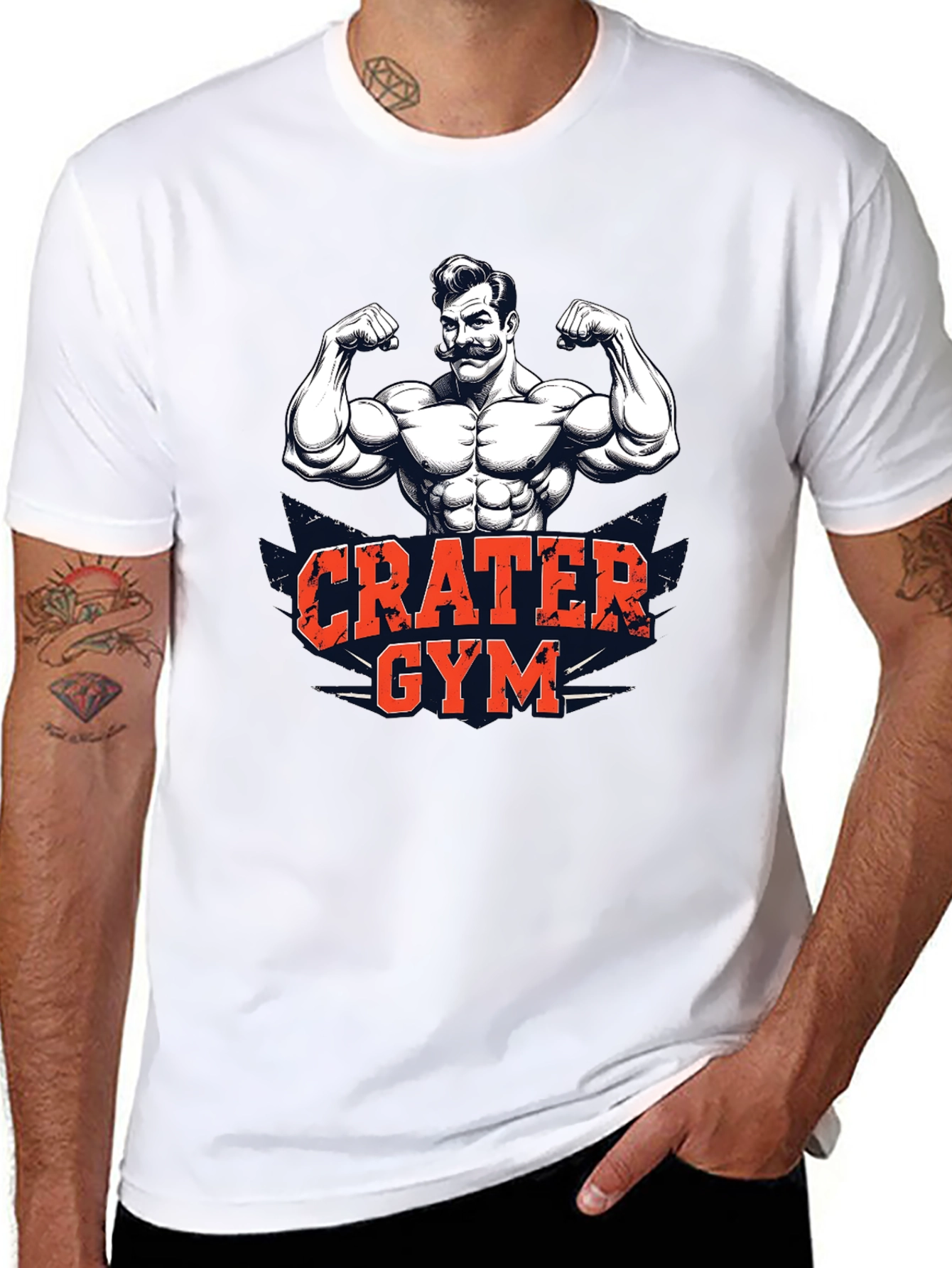 Crater Gym Black Graphic Tee