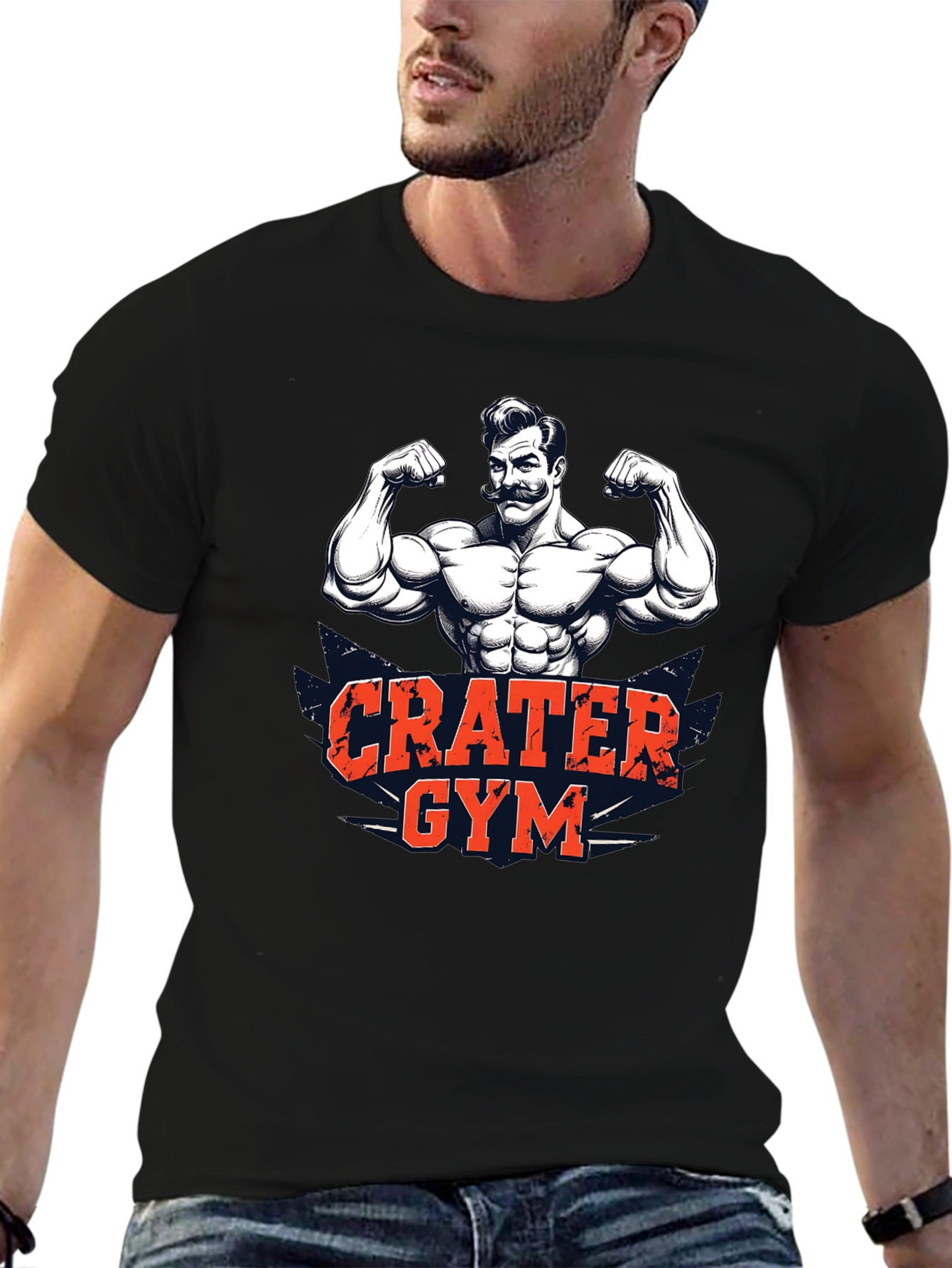 Crater Gym Black Graphic Tee