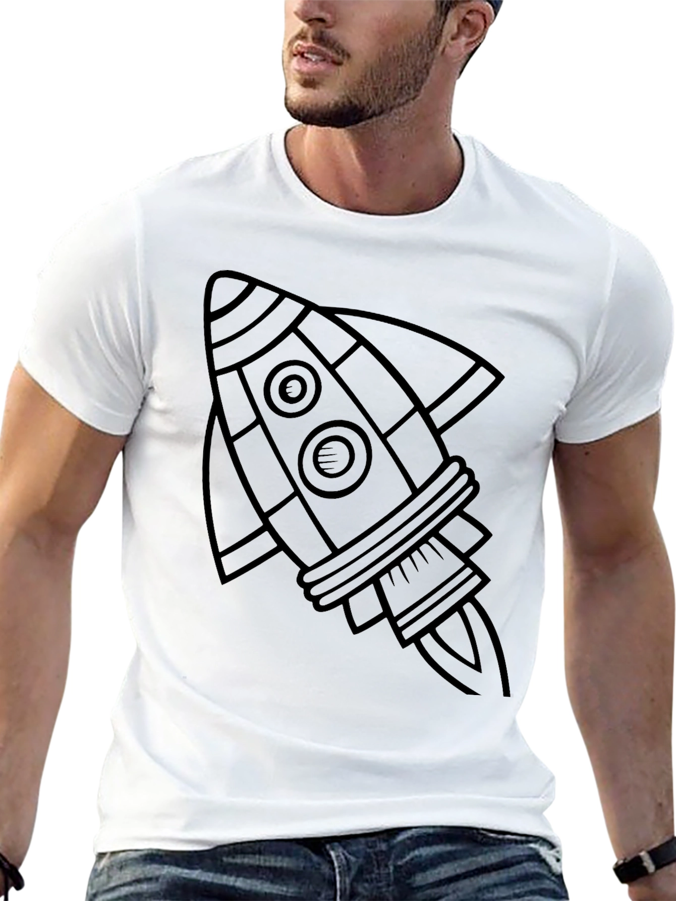 Rocket Graphic T-Shirt - Space Adventure Tee